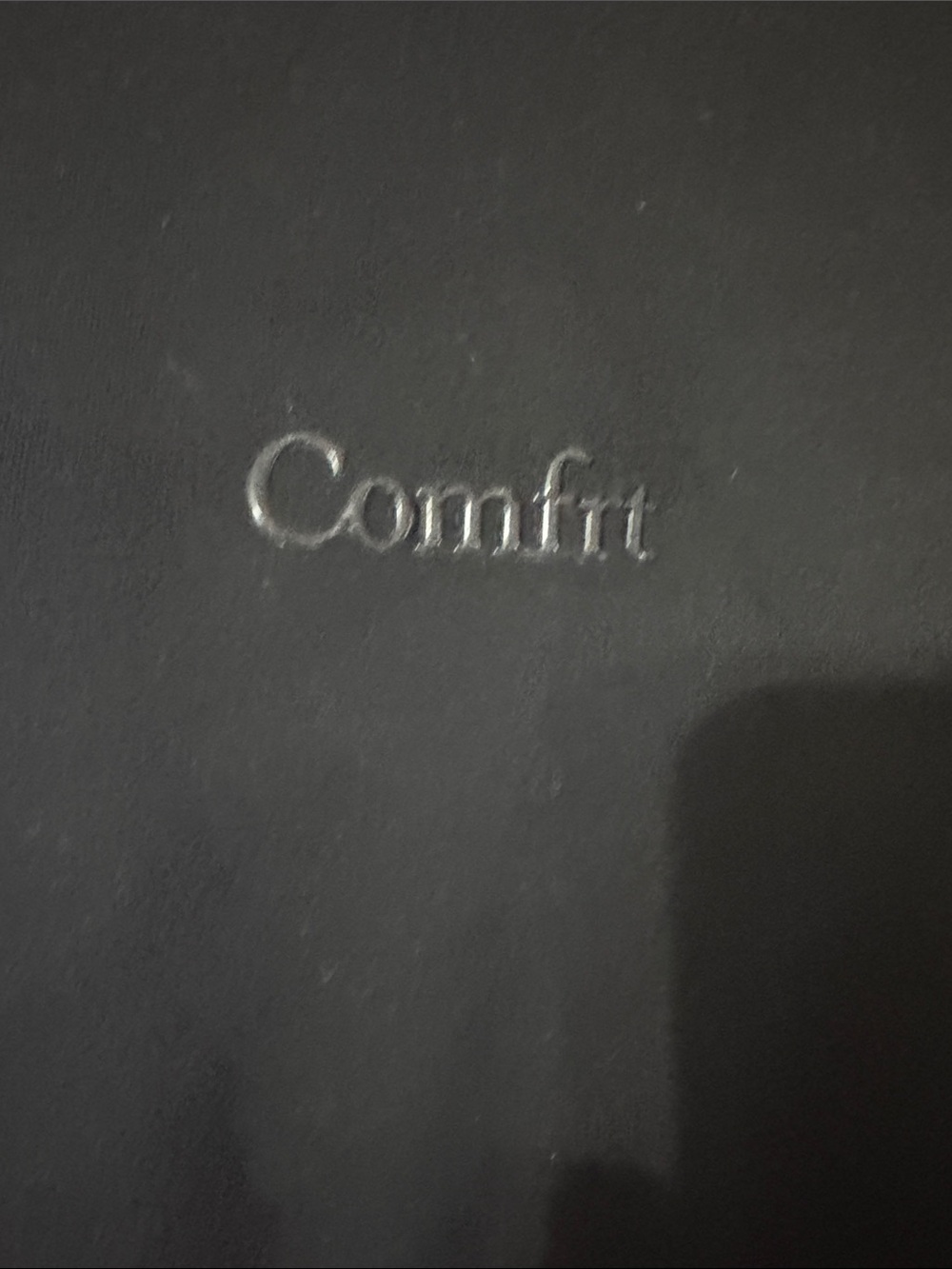 Comfrt Black Hoodie- Minimal Logo - Picture 3 of 3